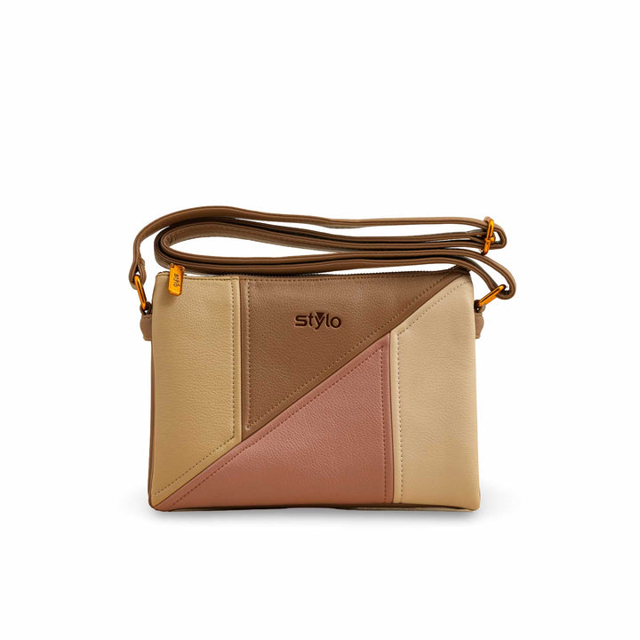 Cream Women Formal Shoulder Bag P36367