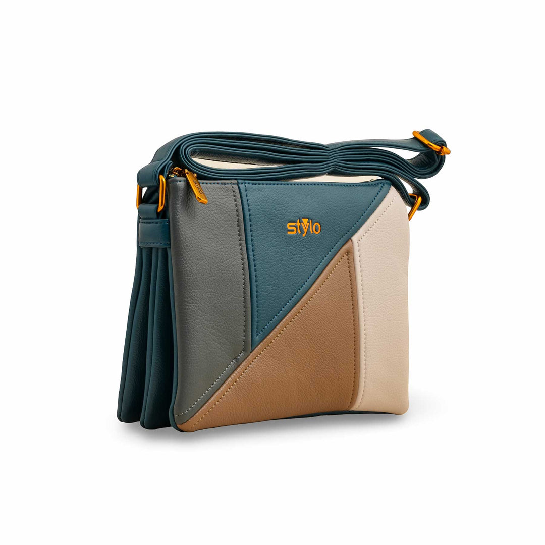 Blue Women Formal Shoulder Bag P36367