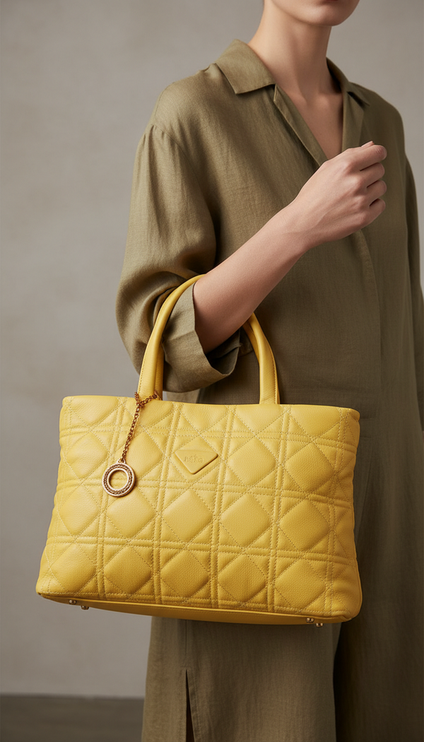 Yellow Formal Hand Bag P36369