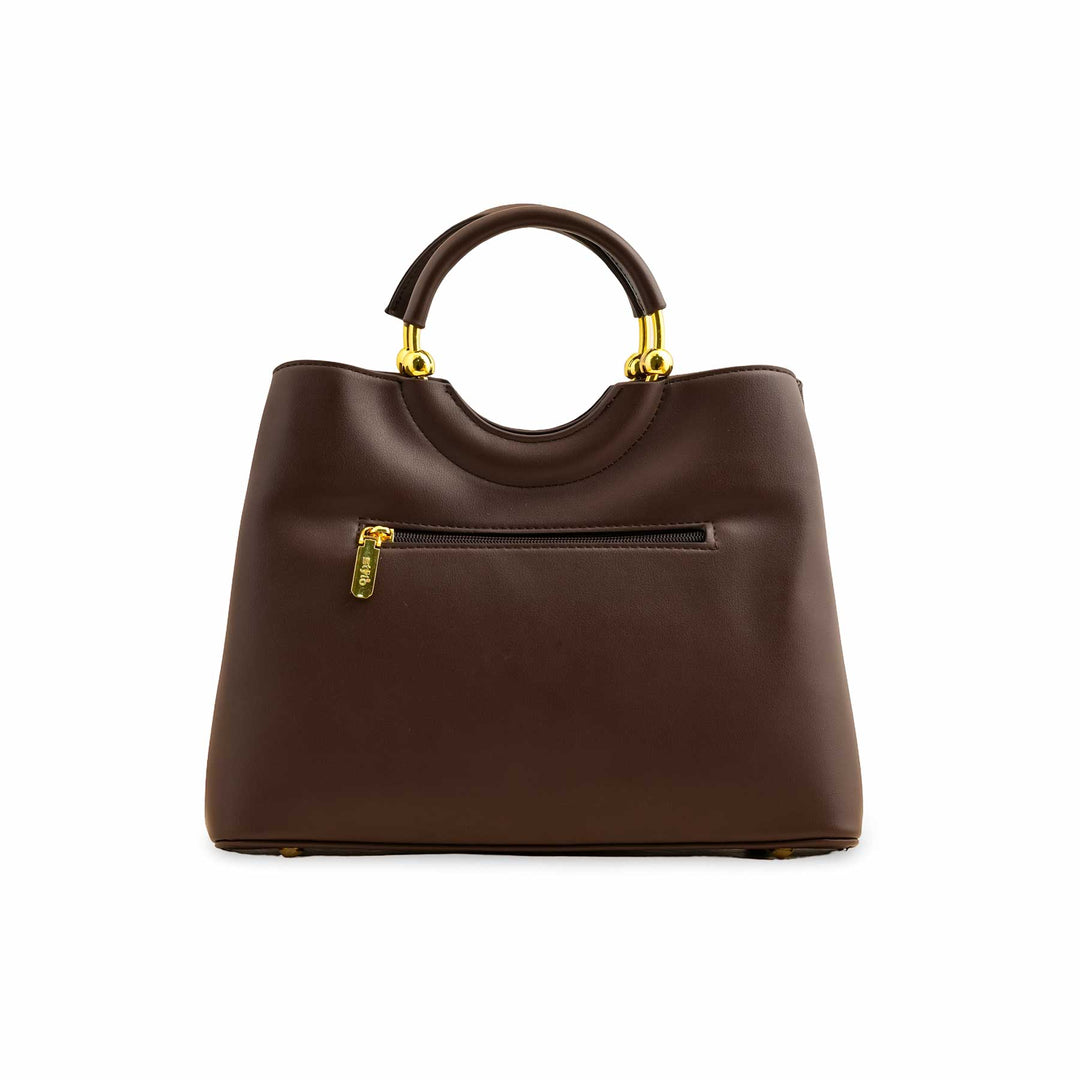 Brown Formal Hand Bag For Ladies P36370