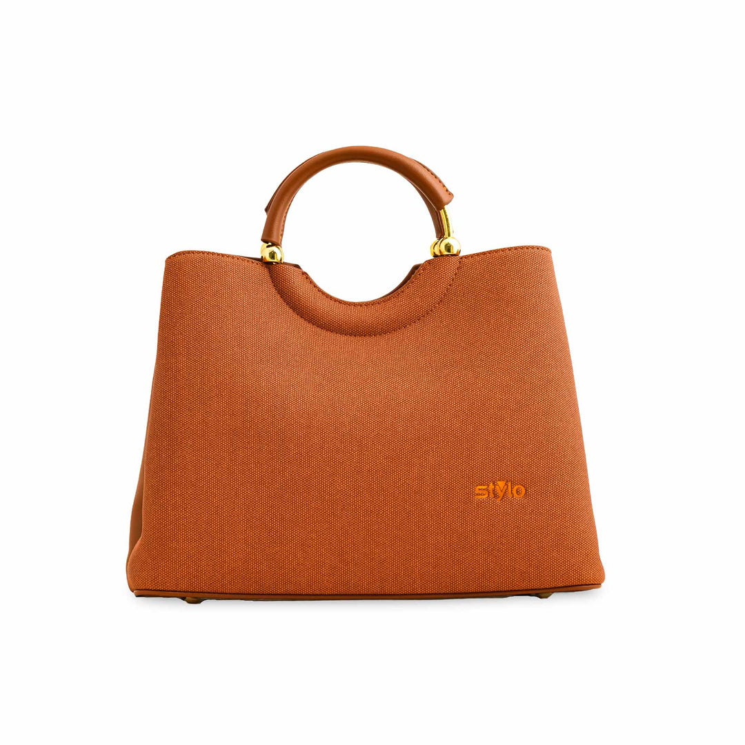 Orange Formal Hand Bag For Ladies P36370