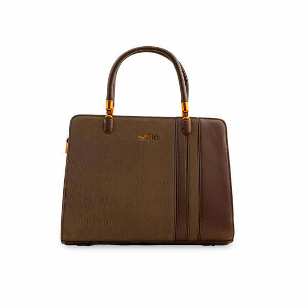 Brown Formal Hand Bag For Ladies P36371