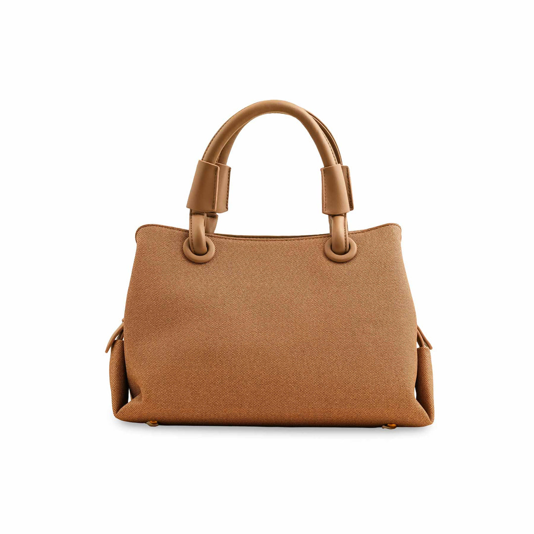 Khaki Formal Hand Bag For Ladies P36372