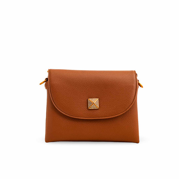 Brown Women Formal Shoulder Bag P36377