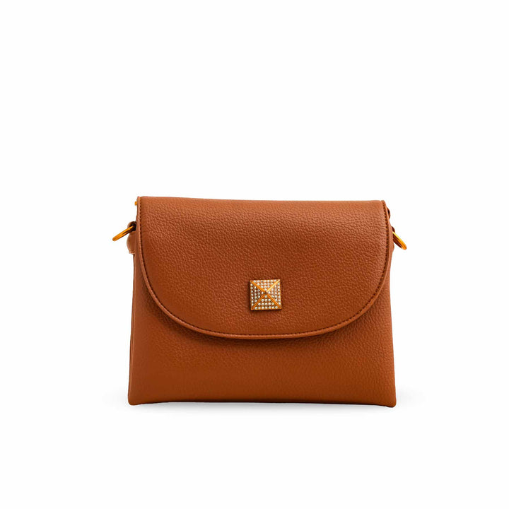 Brown Women Formal Shoulder Bag P36377