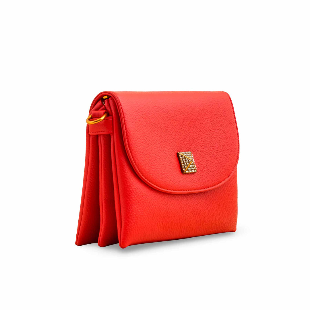 Red Women Formal Shoulder Bag P36377
