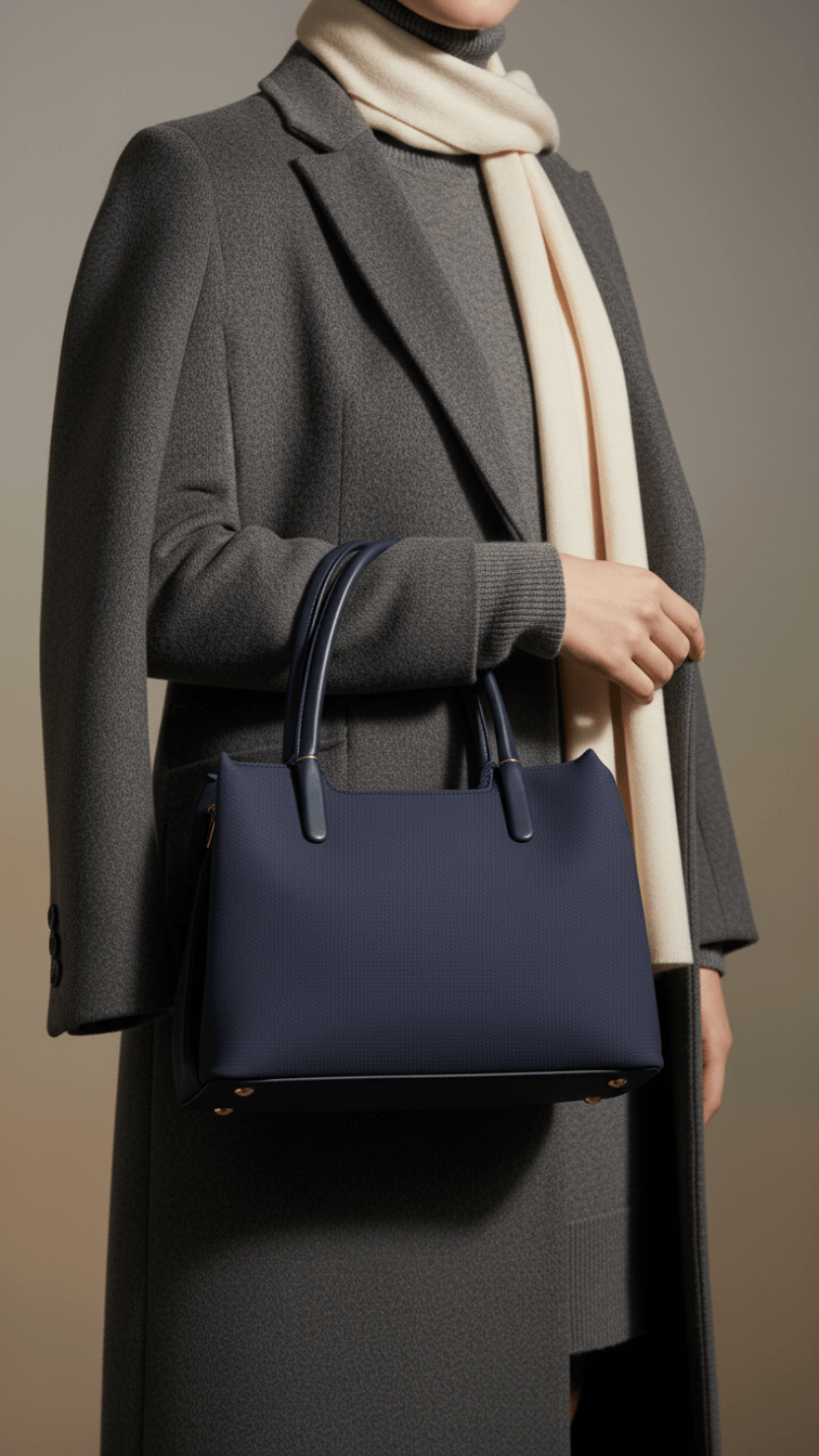 Blue Formal Hand Bag For Ladies P36378