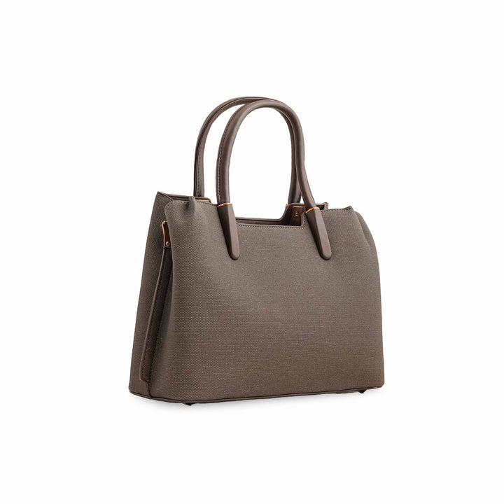 Grey Formal Hand Bag For Ladies P36378