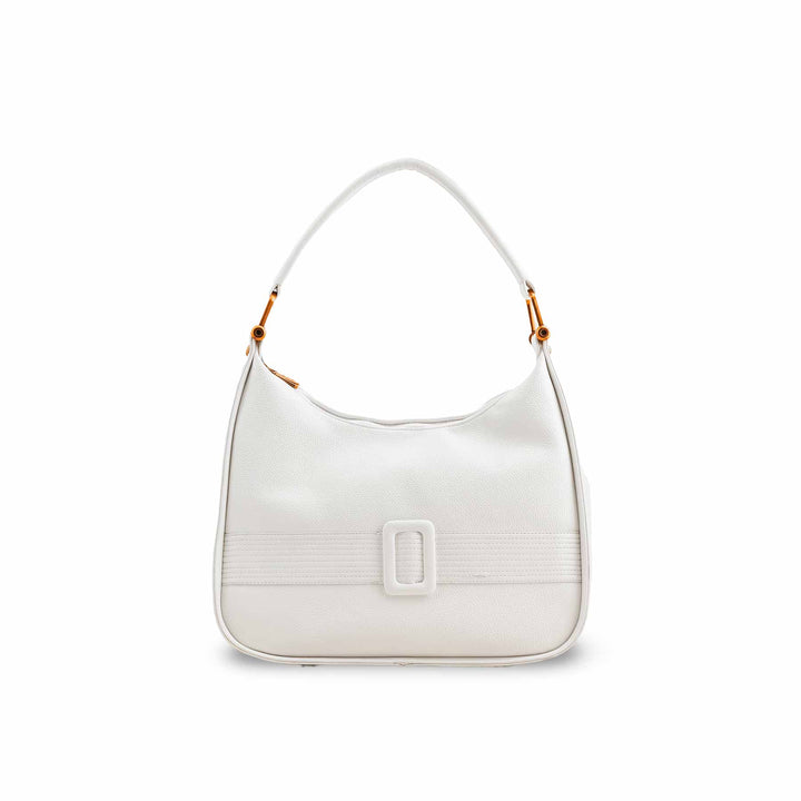 White Formal Shoulder Bag P36382
