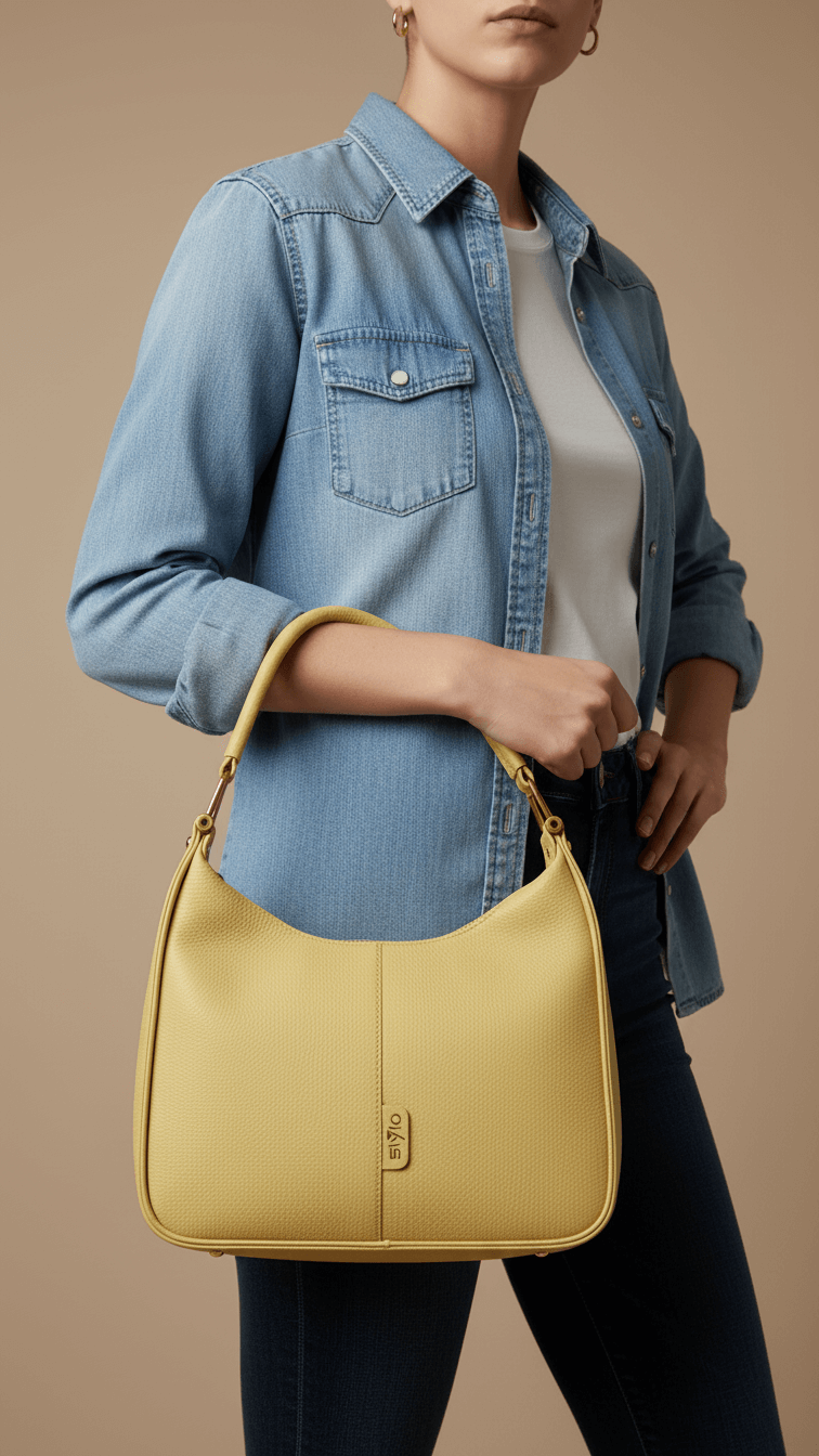 Yellow Formal Shoulder Bag P36383