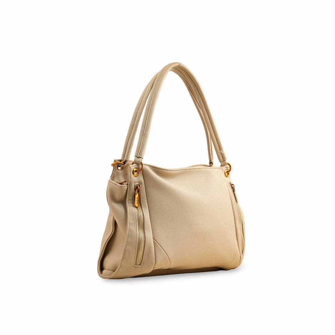 Beige Formal Shoulder Bag P36384