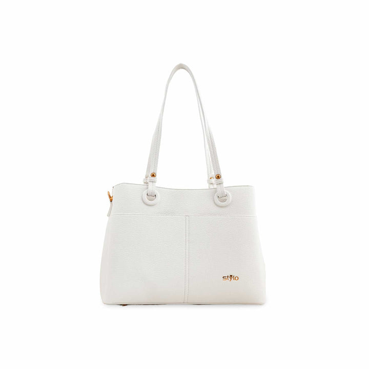 White Formal Shoulder Bag P36390