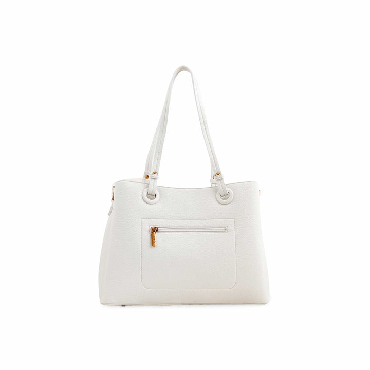 White Formal Shoulder Bag P36390