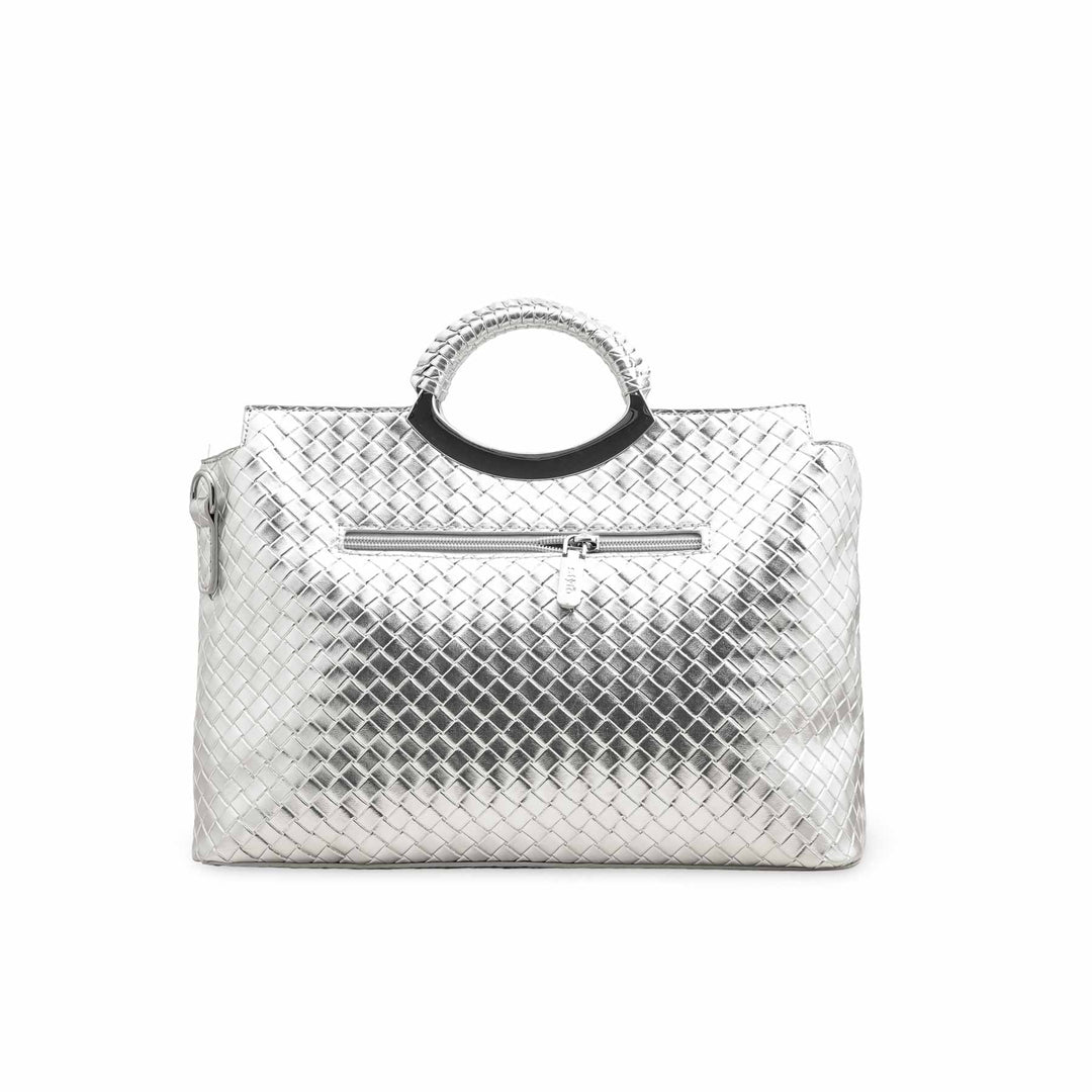 Silver Formal Hand Bag P36393