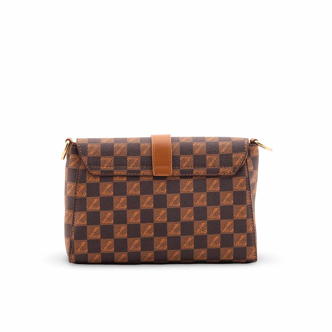 Brown Formal Shoulder Bag For Ladies P36417