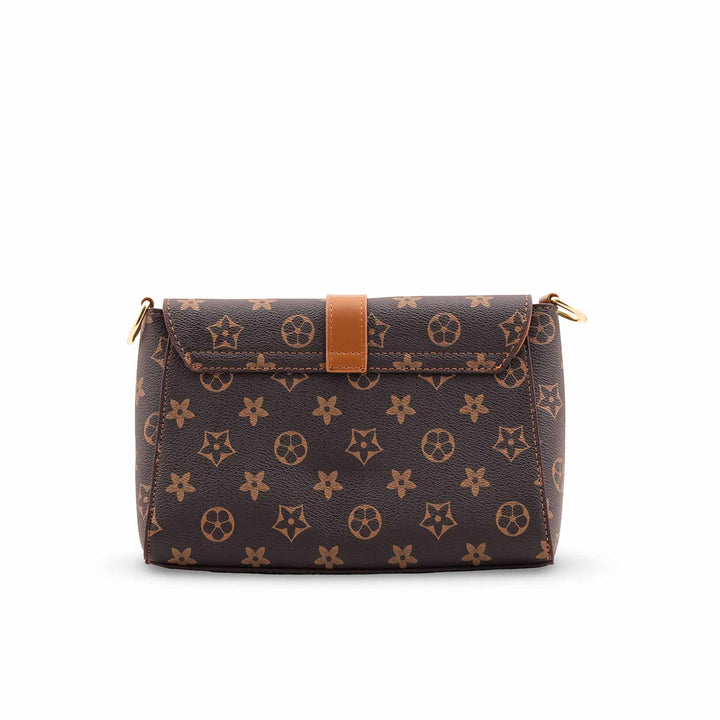 Coffee Formal Shoulder Bag For Women P36417
