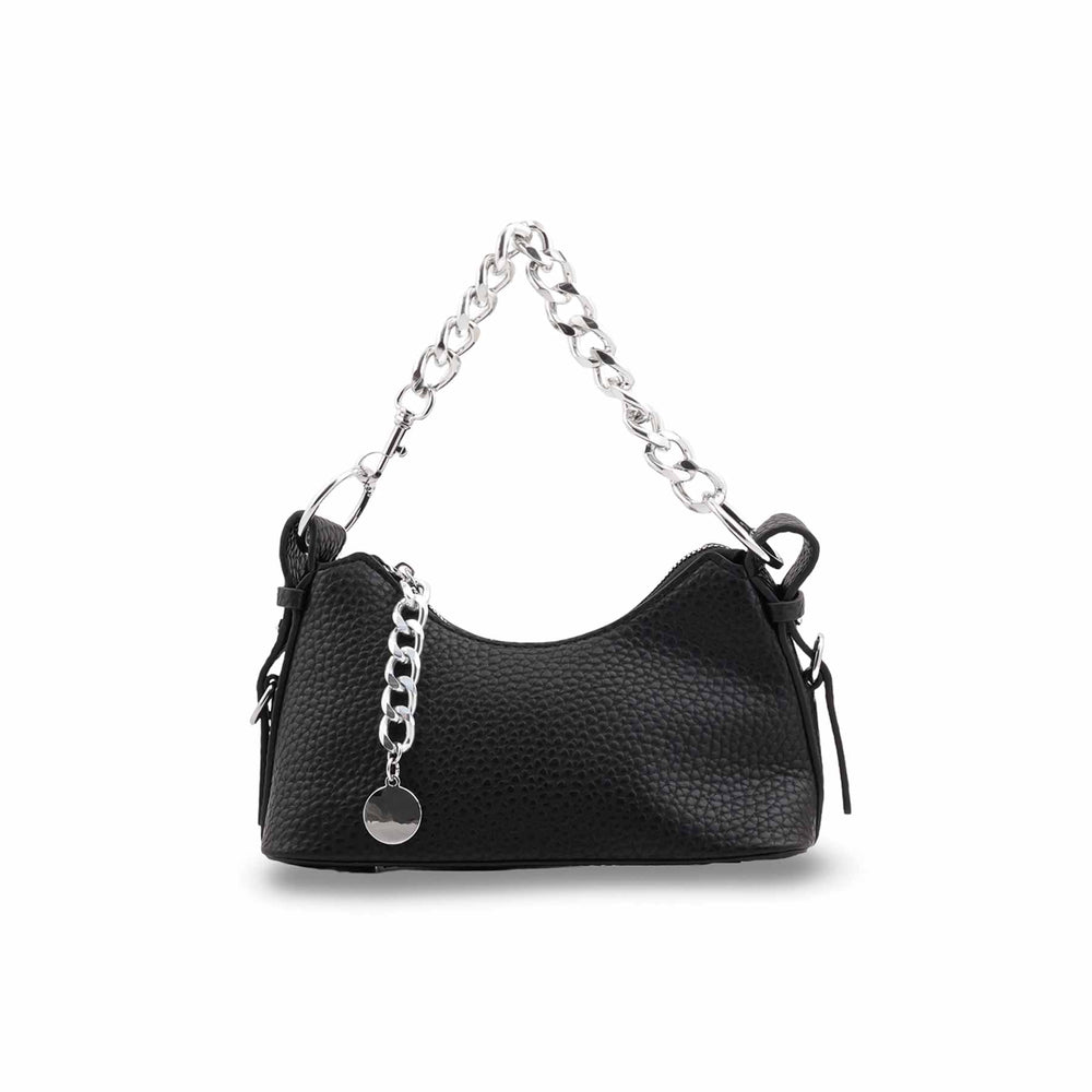 Black Formal Shoulder Bag For Women P36422