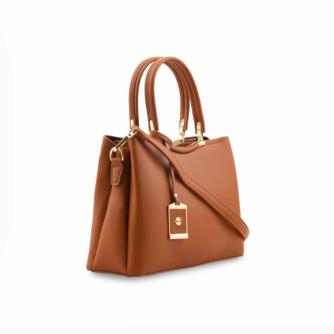 Brown Formal Hand Bag For Ladies P36444