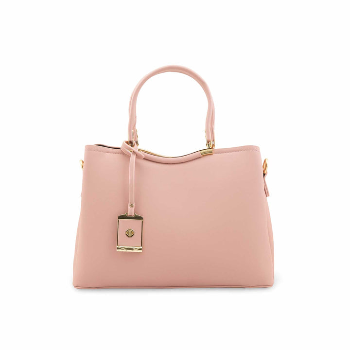 Pink Formal Hand Bag For Ladies P36444