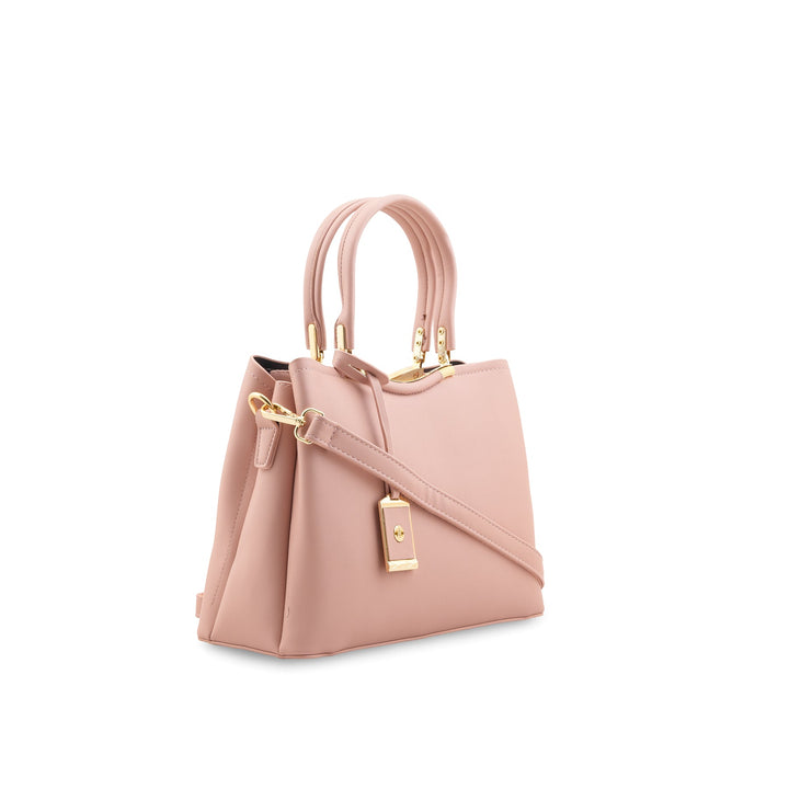 Pink Formal Hand Bag For Ladies P36444