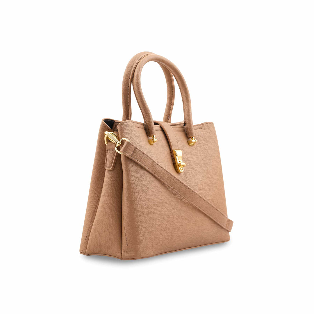 Fawn Formal Hand Bag For Ladies P36445