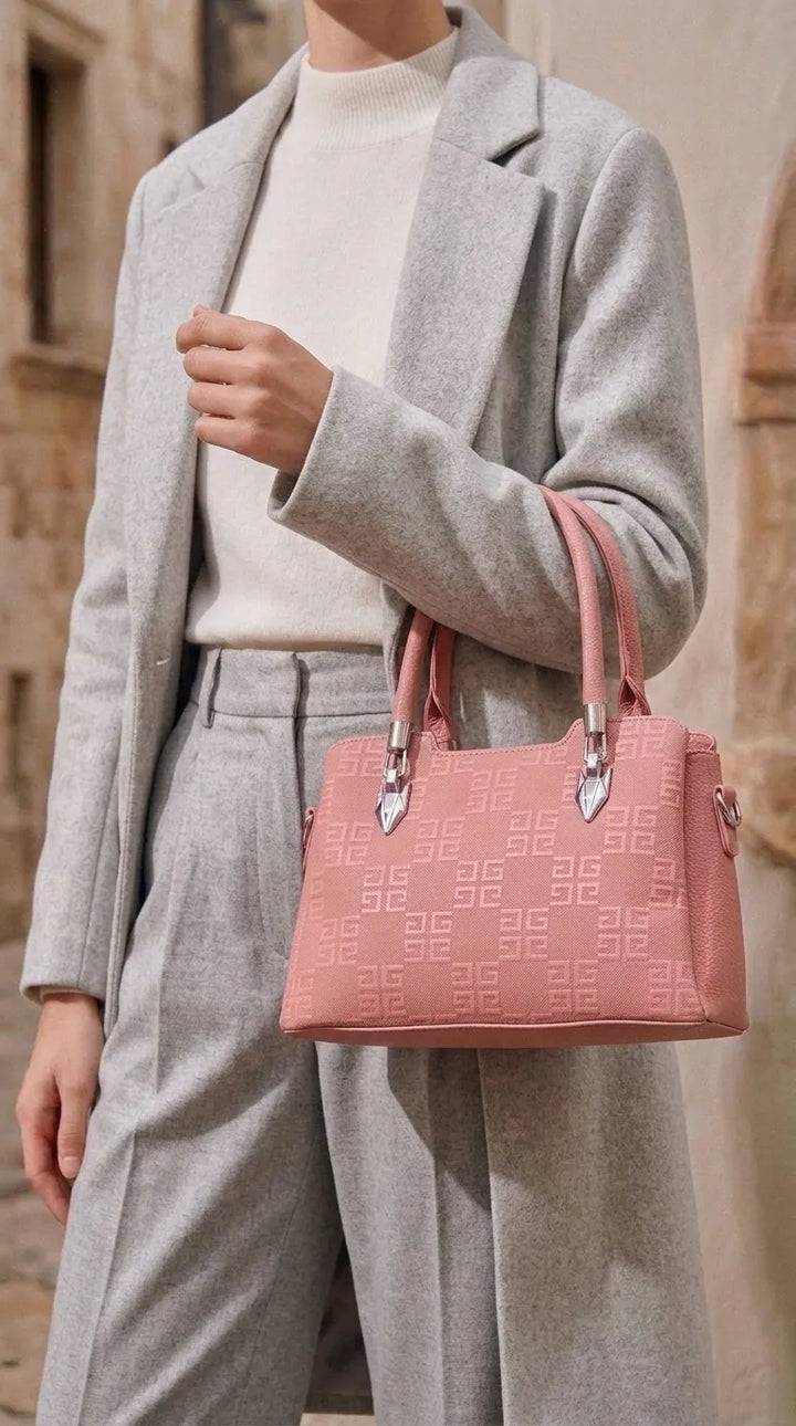 Pink Formal Hand Bag For Ladies P36448