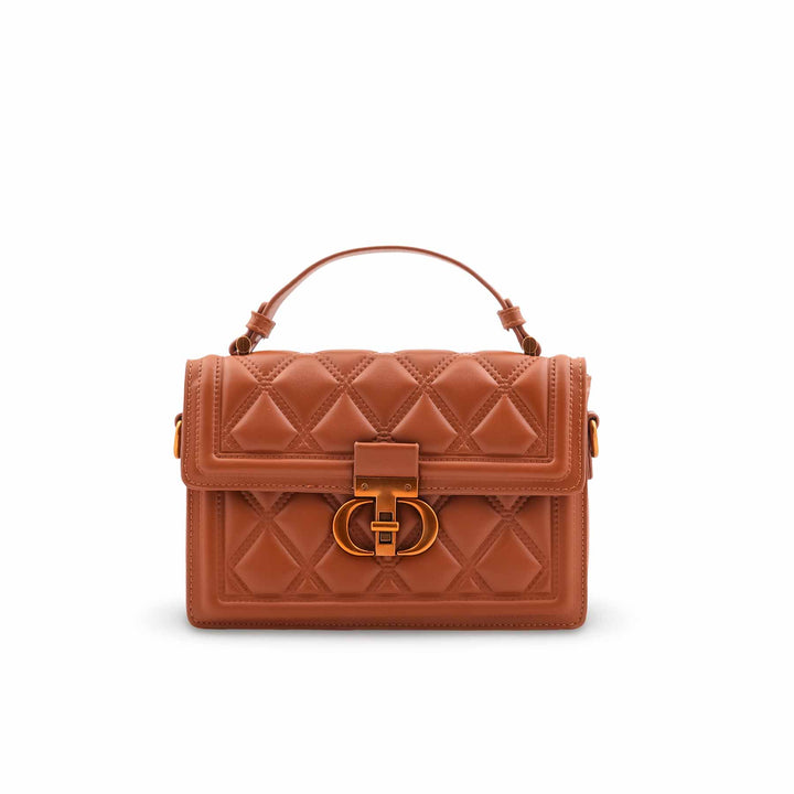 Mustard Formal Shoulder Bag For Women P36449