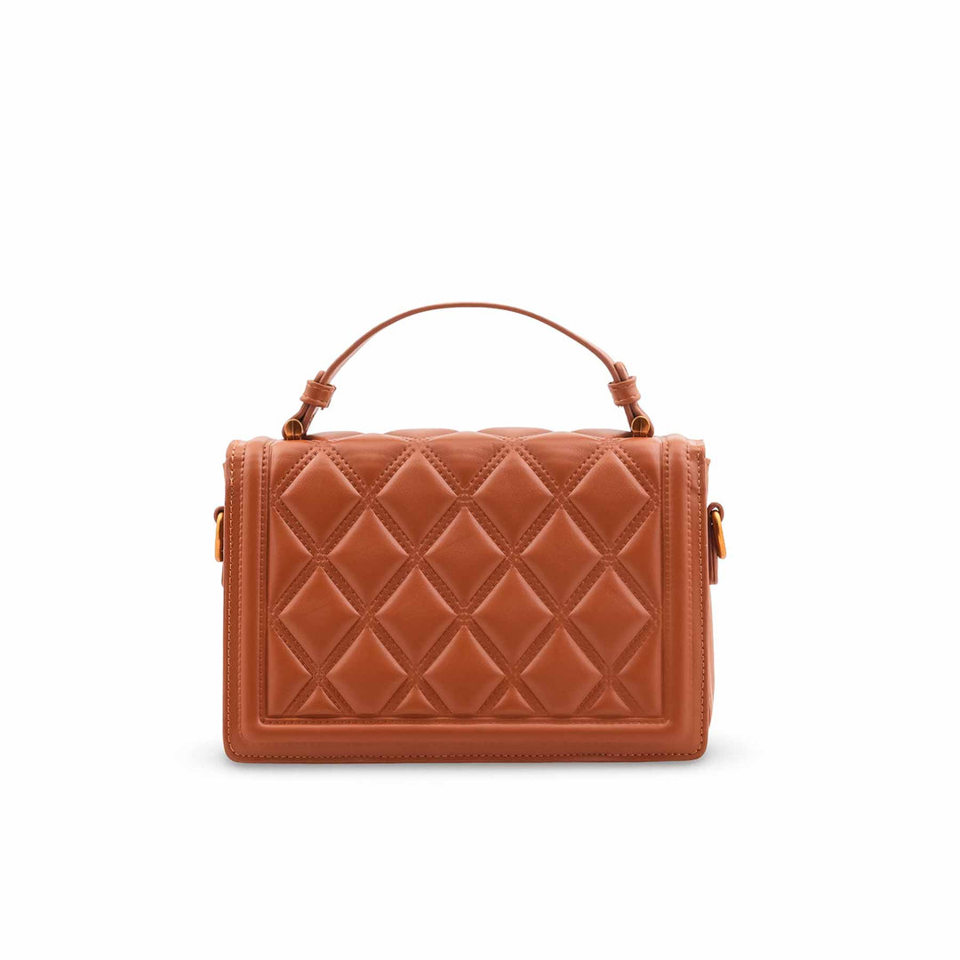 Mustard Formal Shoulder Bag For Women P36449