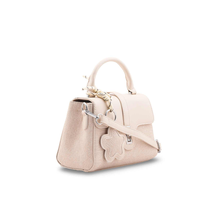Cream Formal Shoulder Bag For Women P36459