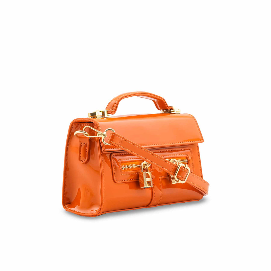 Orange Formal Shoulder Bag For Women P36460
