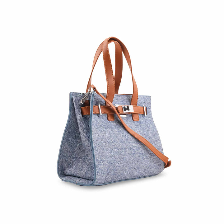 Sky Blue Formal Hand Bag For Ladies P36461