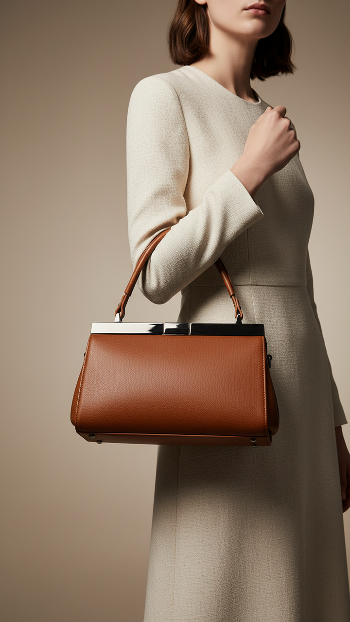 Brown Formal Hand Bag For Women P36470