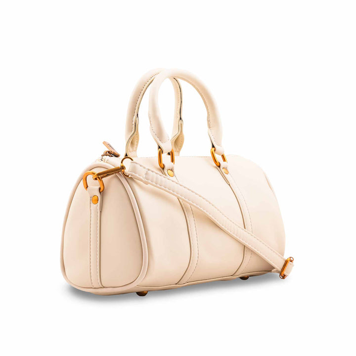 Cream Formal Hand Bag For Women P36478