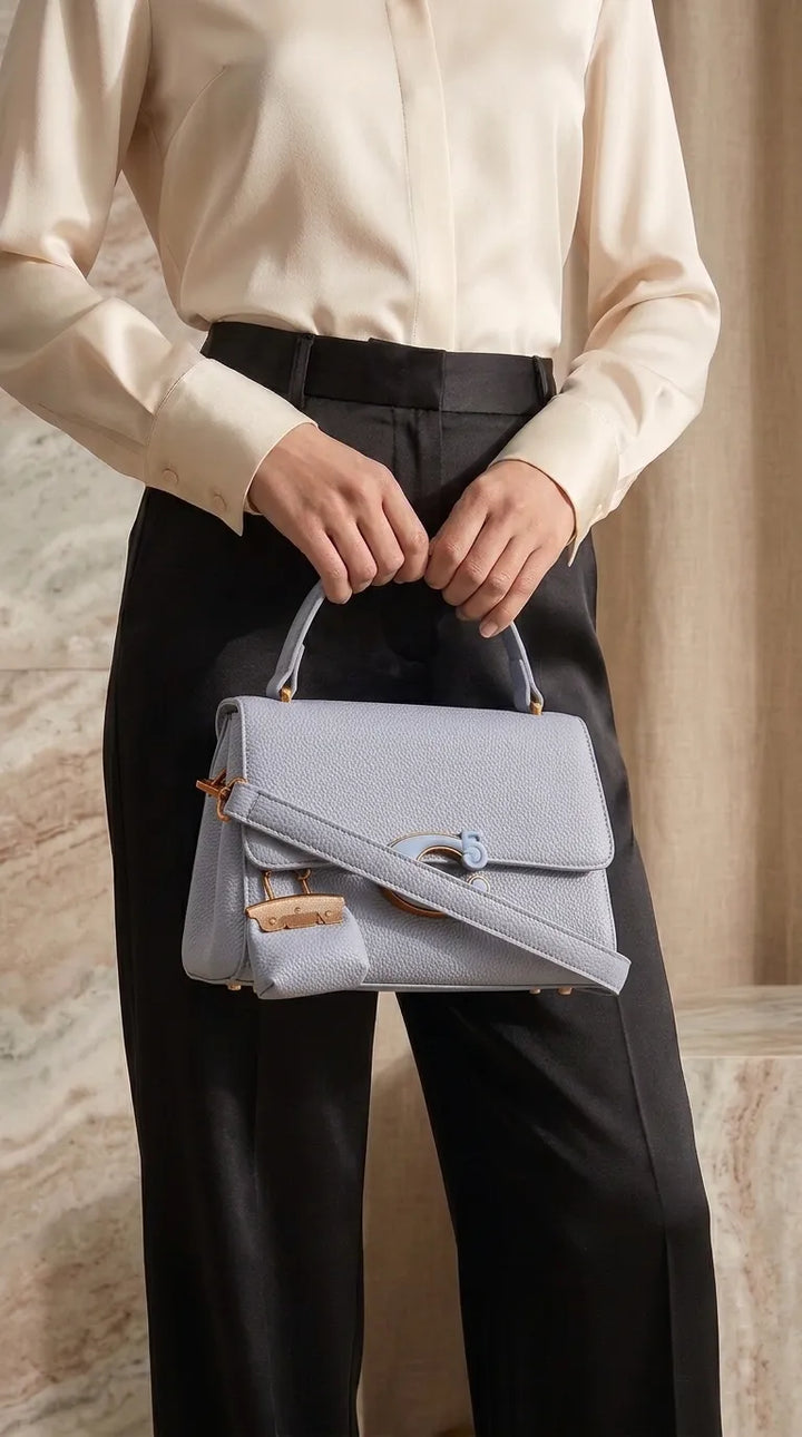 Blue Formal Hand Bag For Ladies P36505