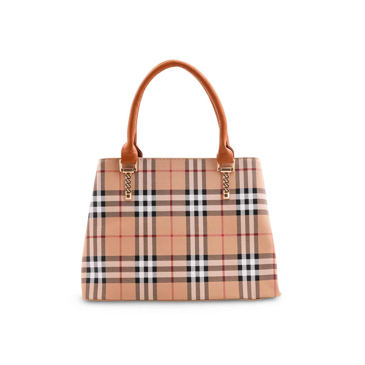 Beige Formal Hand Bag For Ladies P36527