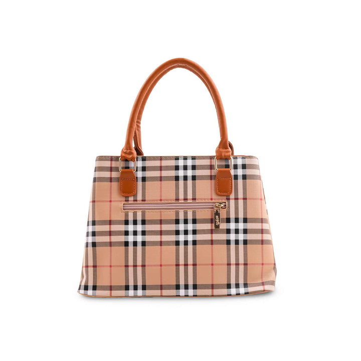 Beige Formal Hand Bag For Ladies P36527