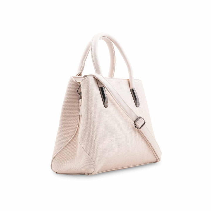 White Formal Hand Bag For Women P36534