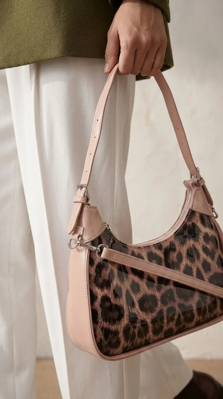 Beige Formal Shoulder Bag For Ladies P36547