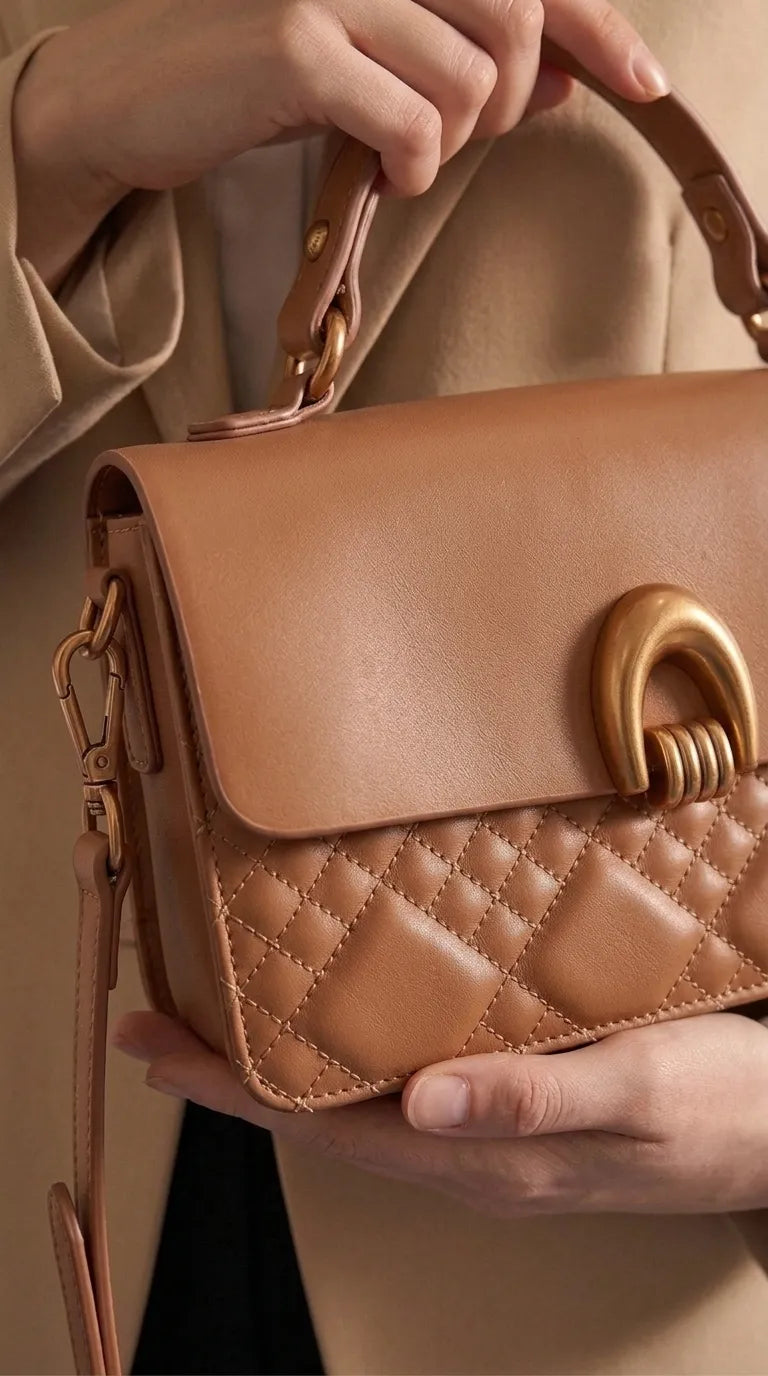 Brown Formal Shoulder Bag For Women P36548
