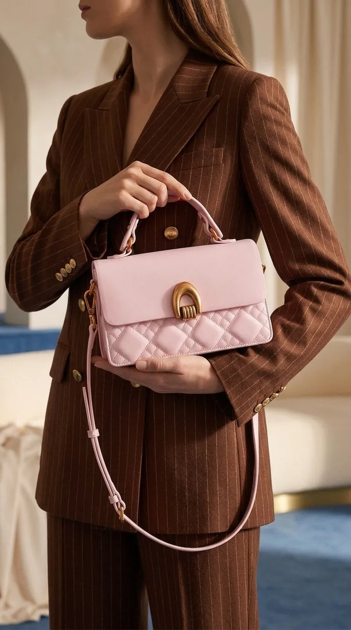 Pink Formal Shoulder Bag For Women P36548