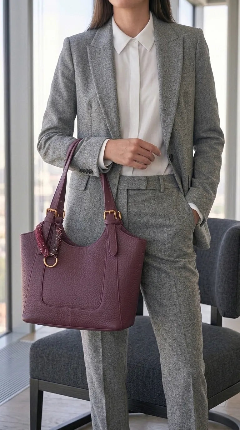 Maroon Formal Shoulder Bag For Women P36550