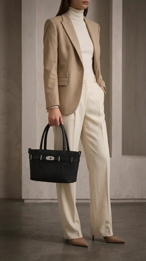 Black Formal Shoulder Bag For Women P36551