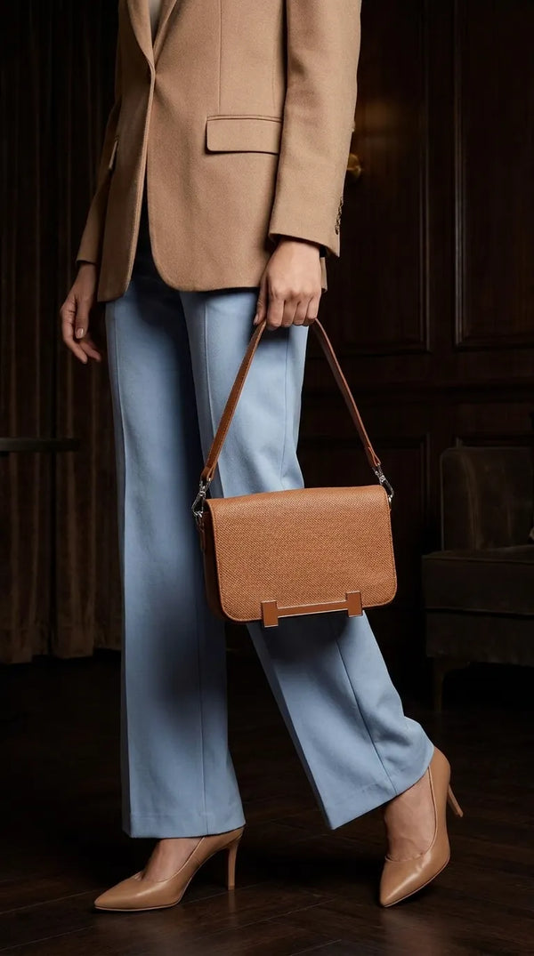 Brown Formal Shoulder Bag For Women P36552
