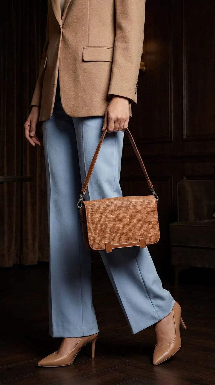 Brown Formal Shoulder Bag For Women P36552