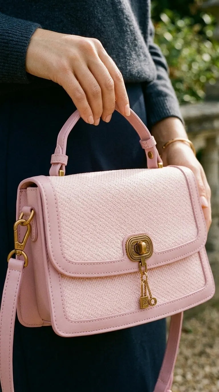 Pink Formal Shoulder Bag For Ladies P36553