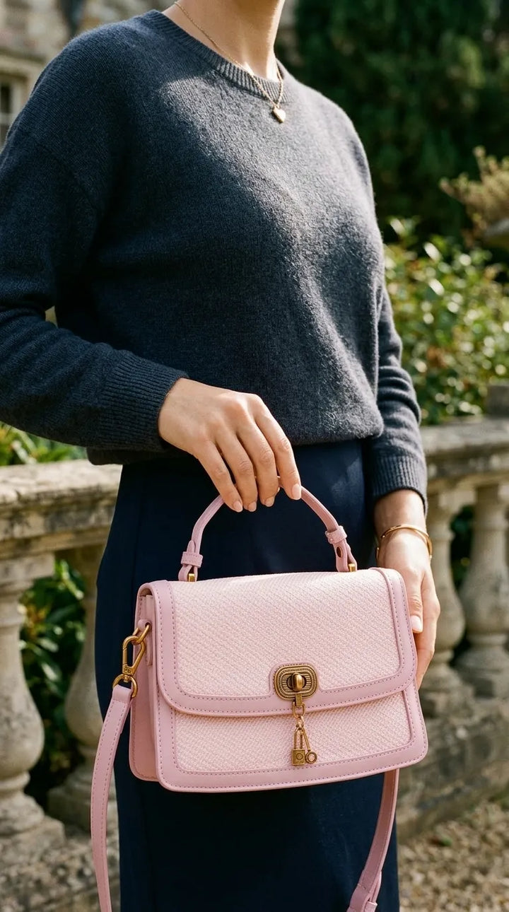 Pink Formal Shoulder Bag For Ladies P36553