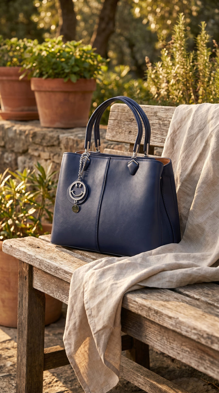 Navy Formal Hand Bag For Ladies P36557