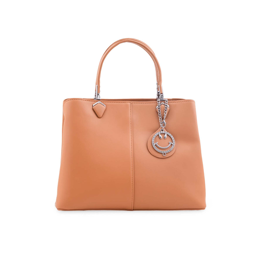 Beige Formal Hand Bag For Ladies P36557