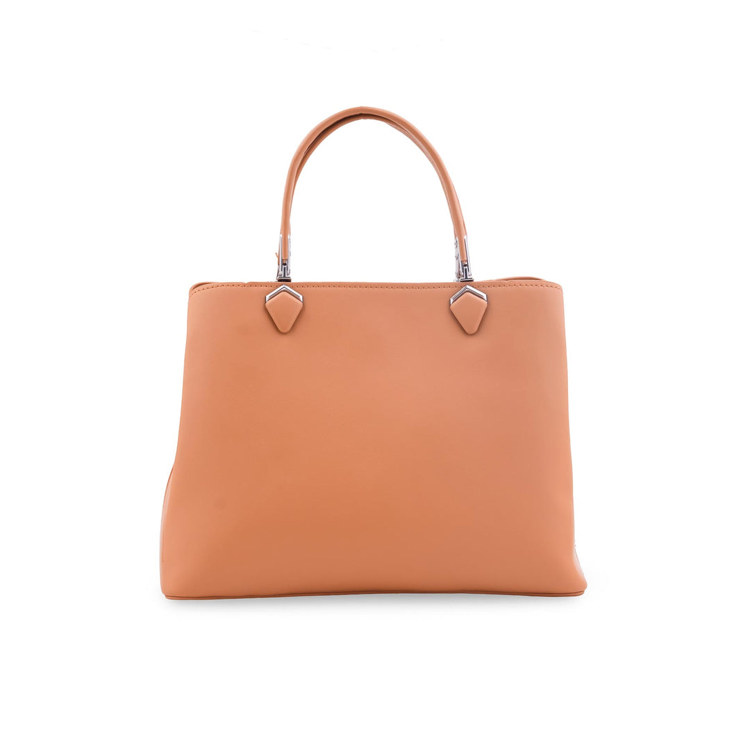 Beige Formal Hand Bag For Ladies P36557