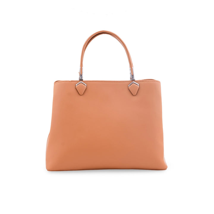 Beige Formal Hand Bag For Ladies P36557